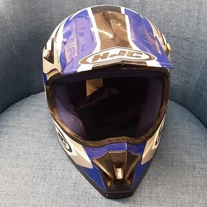 HJC Blue and Black Men's Helmet